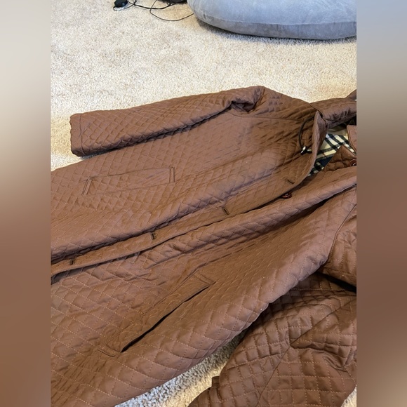 BURBERRY LONDON quilted Parka Jacket Trench Coat Size: M | US 8 - Picture 13 of 16